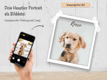 Laden Sie das Bild in den Galerie-Viewer, Dein Haustier als Portrait Artwork auf einem Poster mit Druck & Bilderrahmen