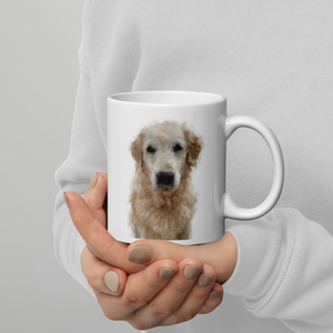 Dein Haustier als Portrait Artwork auf einer Tasse