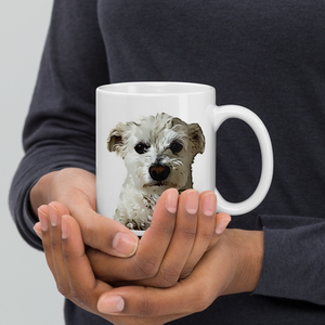 Dein Haustier als Portrait Artwork auf einer Tasse